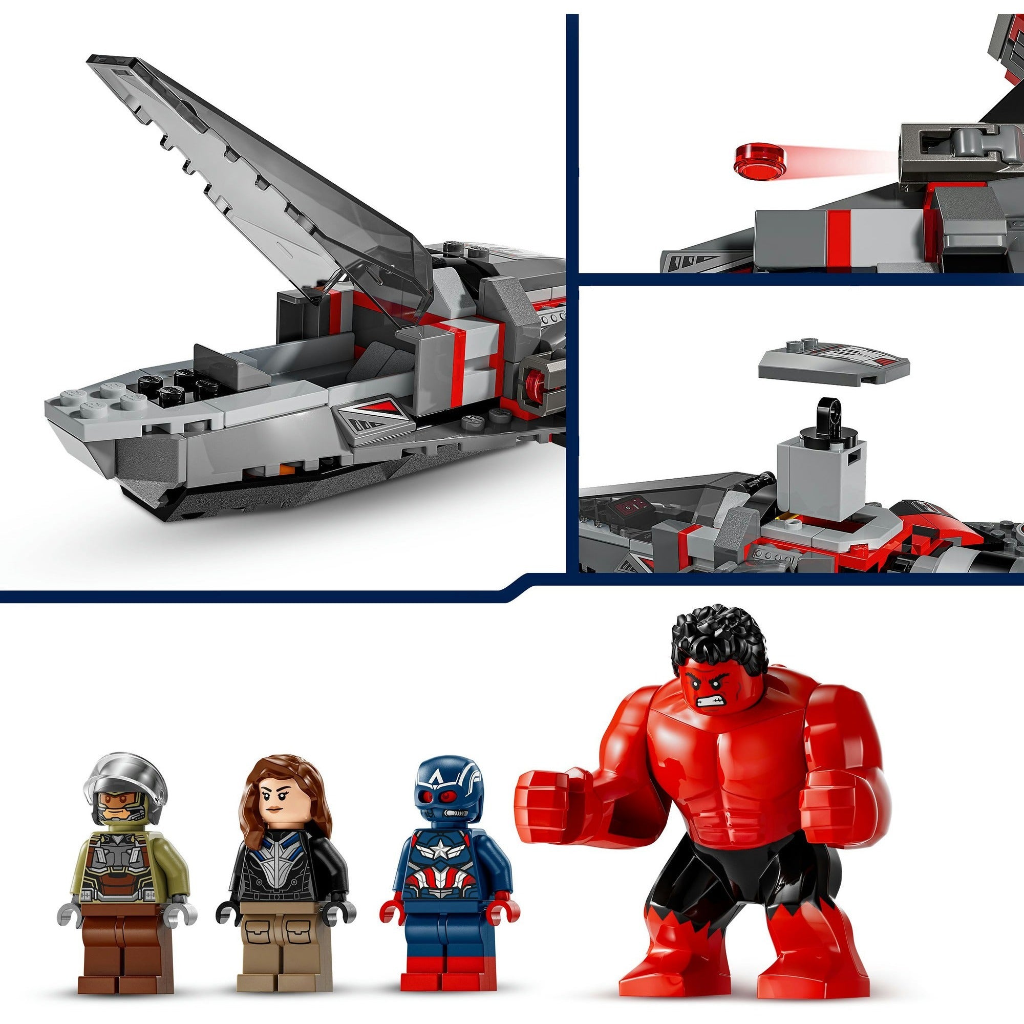 Lego Marvel 76292 Captain America vs. Save Hulk Duell