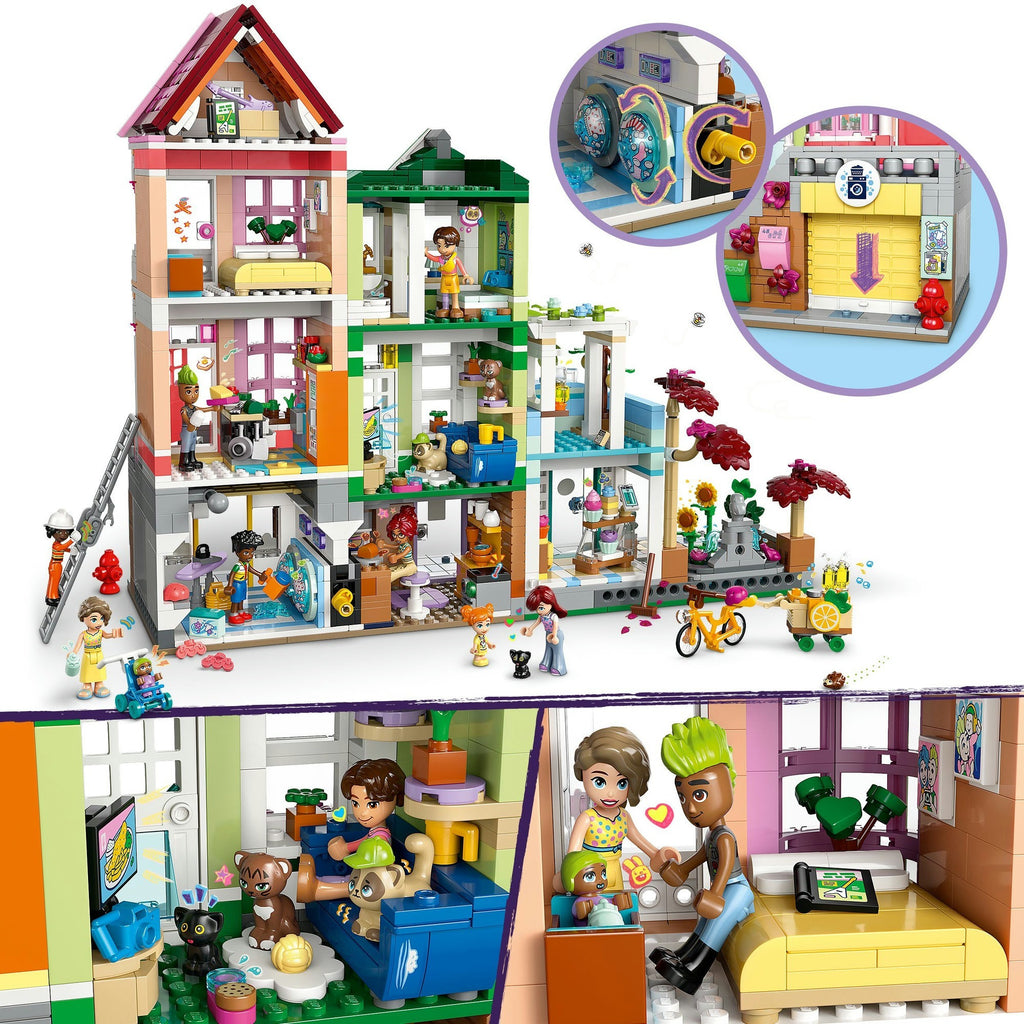 Lego friends - heartlake city appartementen en winkels constructiespeelgoed (42670)