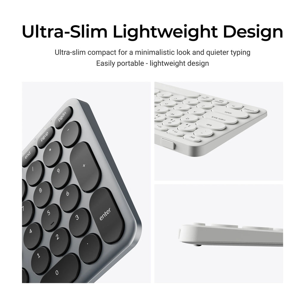 Keychron b4 pro-k8 toetsenbord (wit, us lay-out (qwerty), scissor switches, 96%, abs keycaps, 2.4 ghz | bluetooth | usb)
