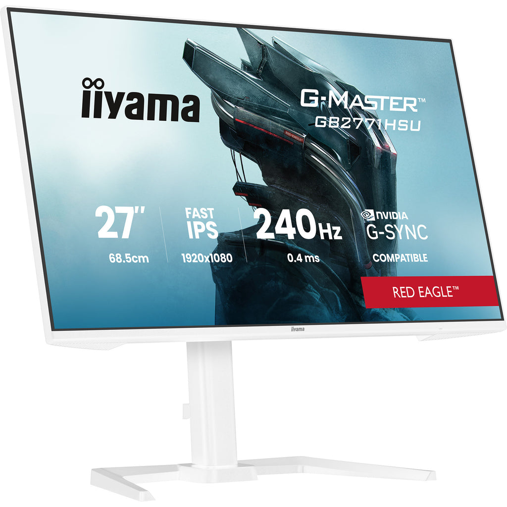 Iiyama g-master red eagle gb2771hsu-w1 27 gaming monitor (wit (mat), 2x hdmi, displayport, usb-a, usb-c, 240 hz)