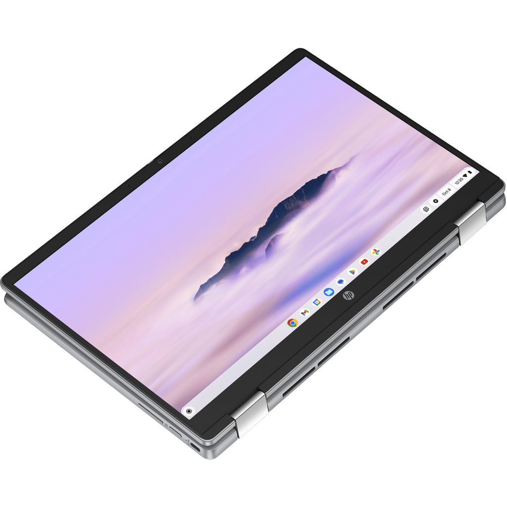 Hp chromebook x360 14b-cd0075nd (a12m4ea) 14 2-in-1 laptop (zilver | core i3-n305 | uhd graphics | 8 gb | 256 gb ufs | touch)
