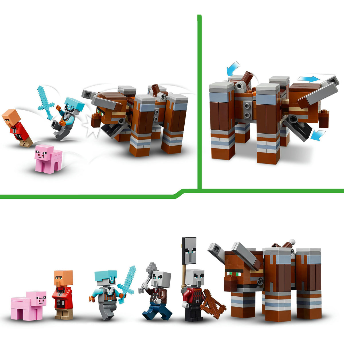 LEGO Minecraft 21278 Der Plünderer-Außenposten und Zerstörer