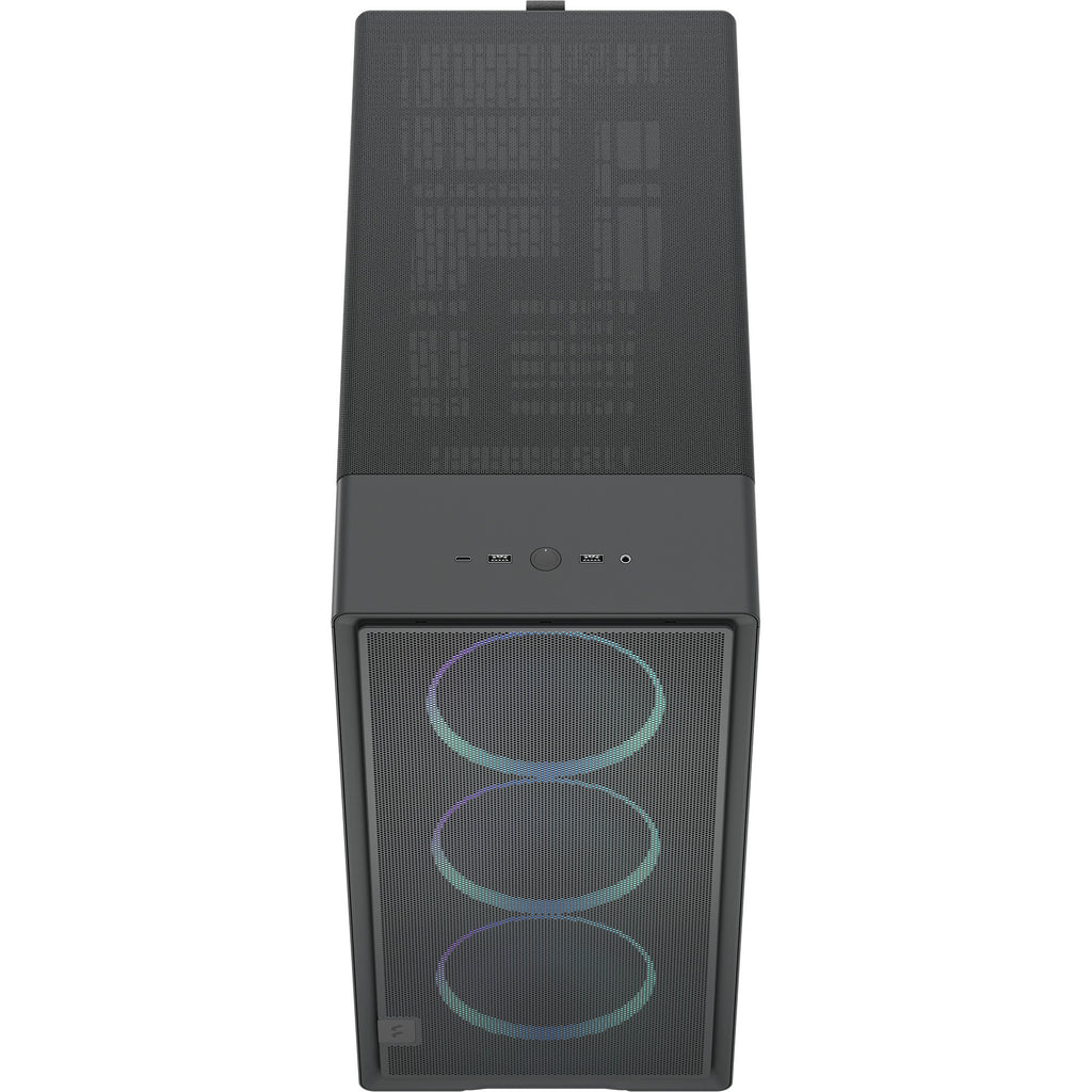 Fractal design epoch xl tg rgb midi tower behuizing (zwart | 2x usb-a | 1x usb-c | rgb | tempered glass)