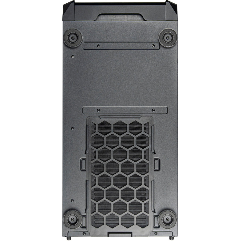 Silverstone sst-sed1-b midi tower behuizing (zwart | 2x usb-a | 1x usb-c)