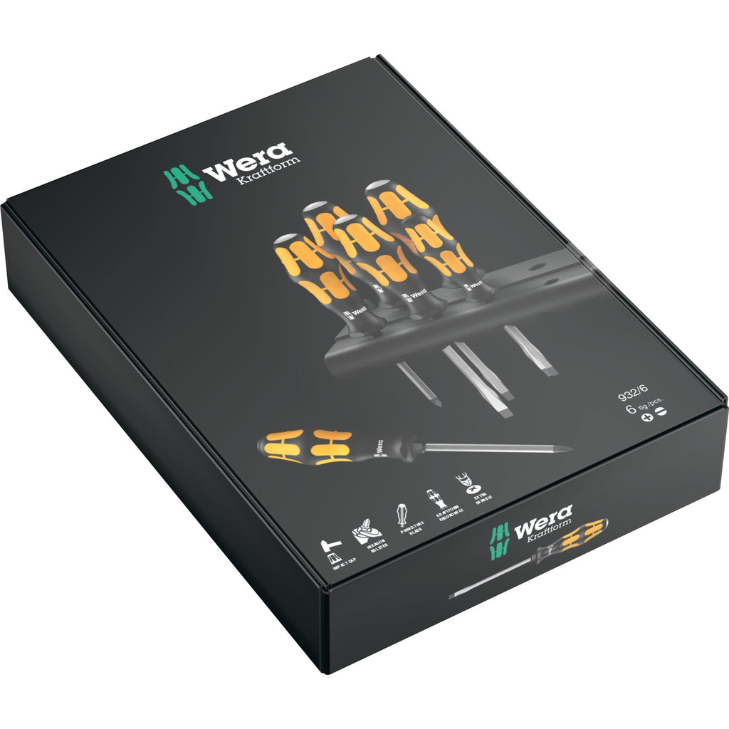 Wera 932 6 Schraubendreher-Set Kraftform