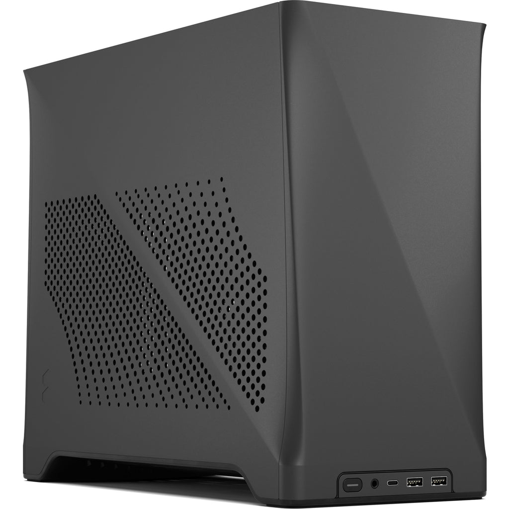 Fractal design era 2 charcoal mini tower behuizing (donkergrijs | 2x usb-a | 1x usb-c)