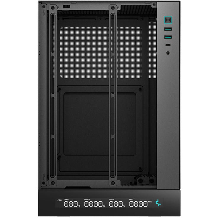 Deepcool ch170 digital mini tower behuizing (zwart | 2x usb-a | 1x usb-c)
