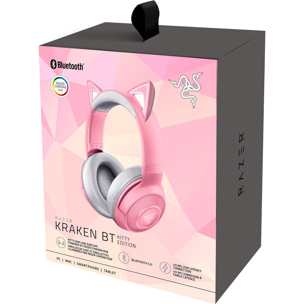 Razer kraken kitty v2 pro rgb over-ear gaming headset (roze)