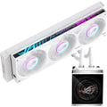 Asus rog strix slc iv 360 argb lcd white edition waterkoeling (wit)
