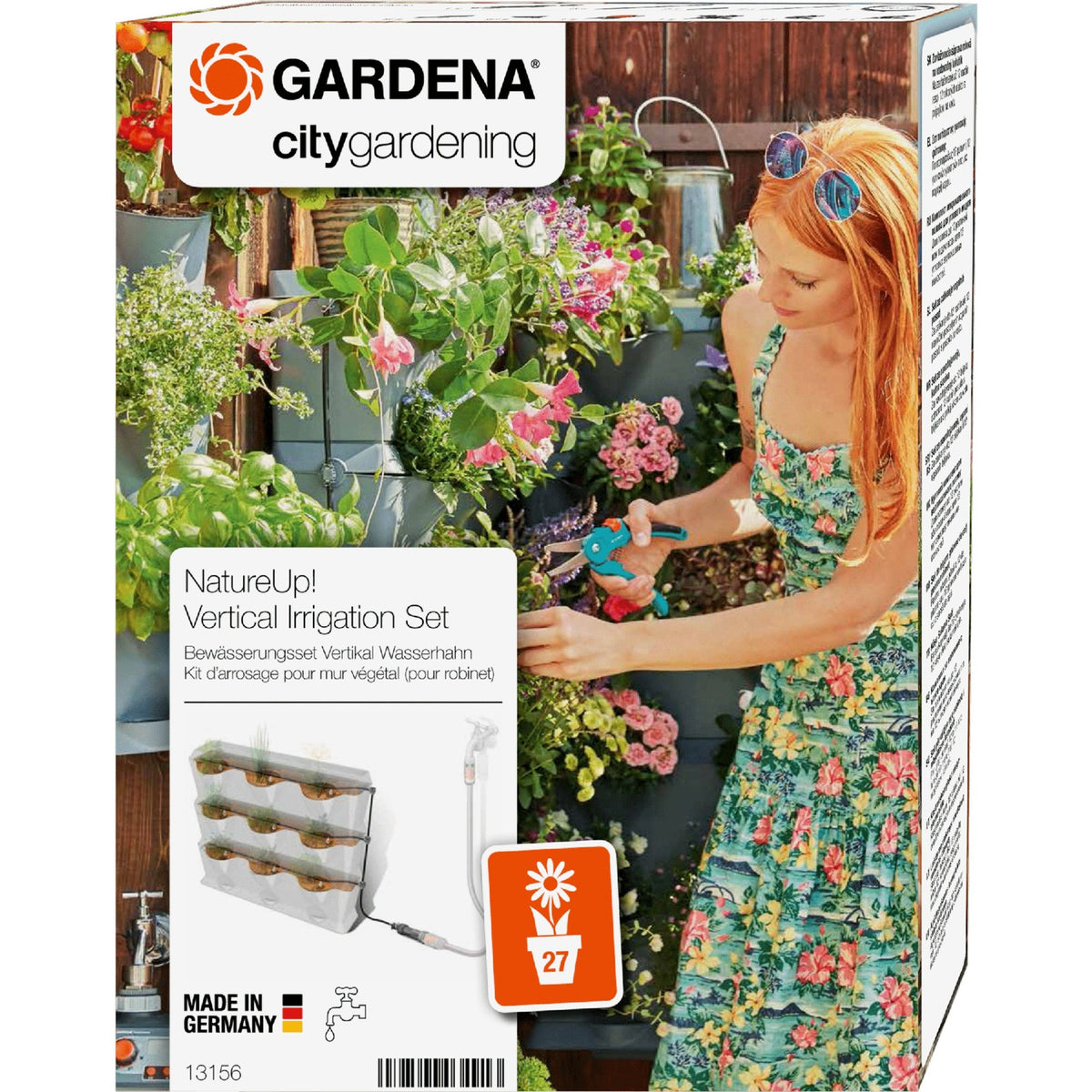 GARDENA NatureUp! Waschset Vertikaler Wasserhahn