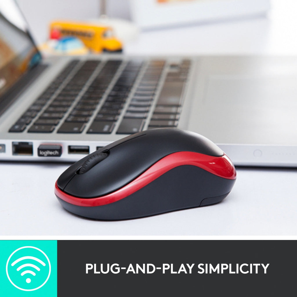 Logitech wireless mouse m185 (blauw, retail)