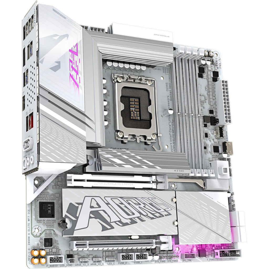 Gigabyte z890m aorus elite wf7 ice socket 1851 moederbord (raid, 2.5gb-lan, wi-fi 7, bt, sound, µatx)