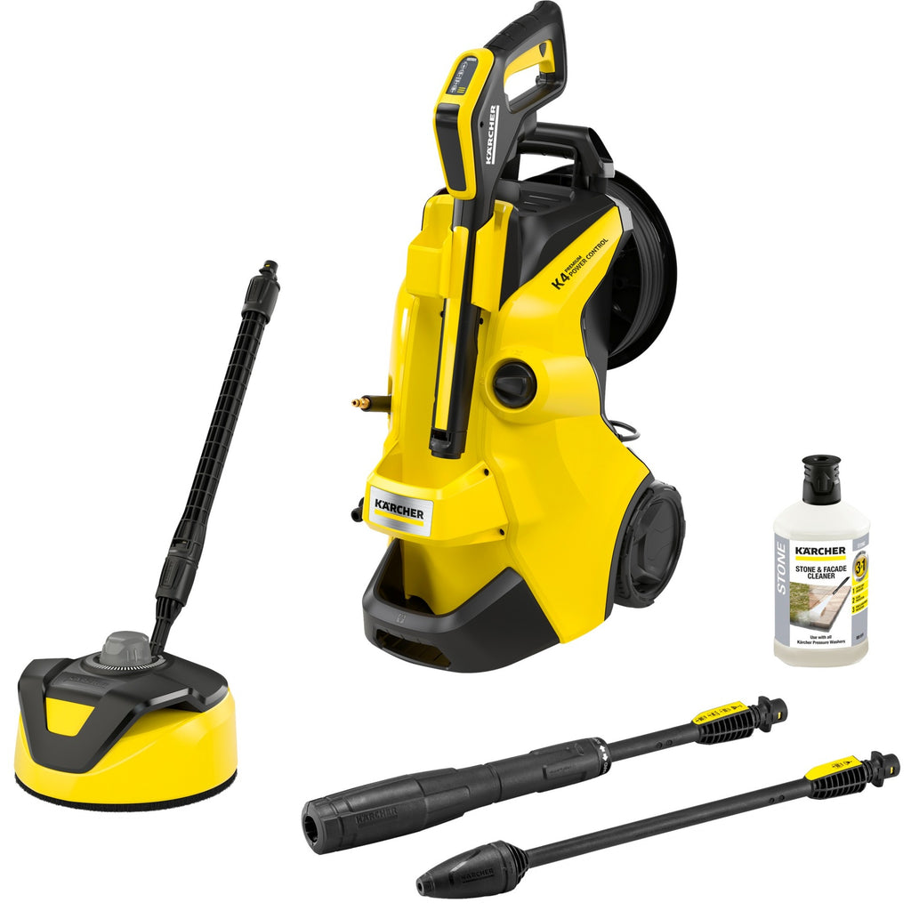 Kärcher k 4 premium power control home hogedrukreiniger (geel zwart, 1.324-133.0)