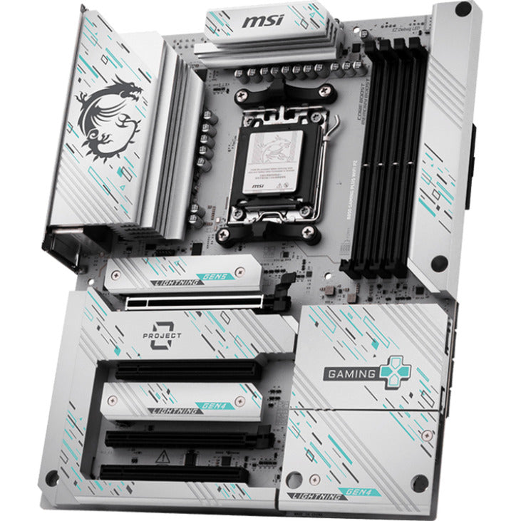 Msi b850 gaming plus wifi pz socket am5 moederbord (raid, 5g lan, wi-fi 7, bluetooth 5.4, sound, atx)