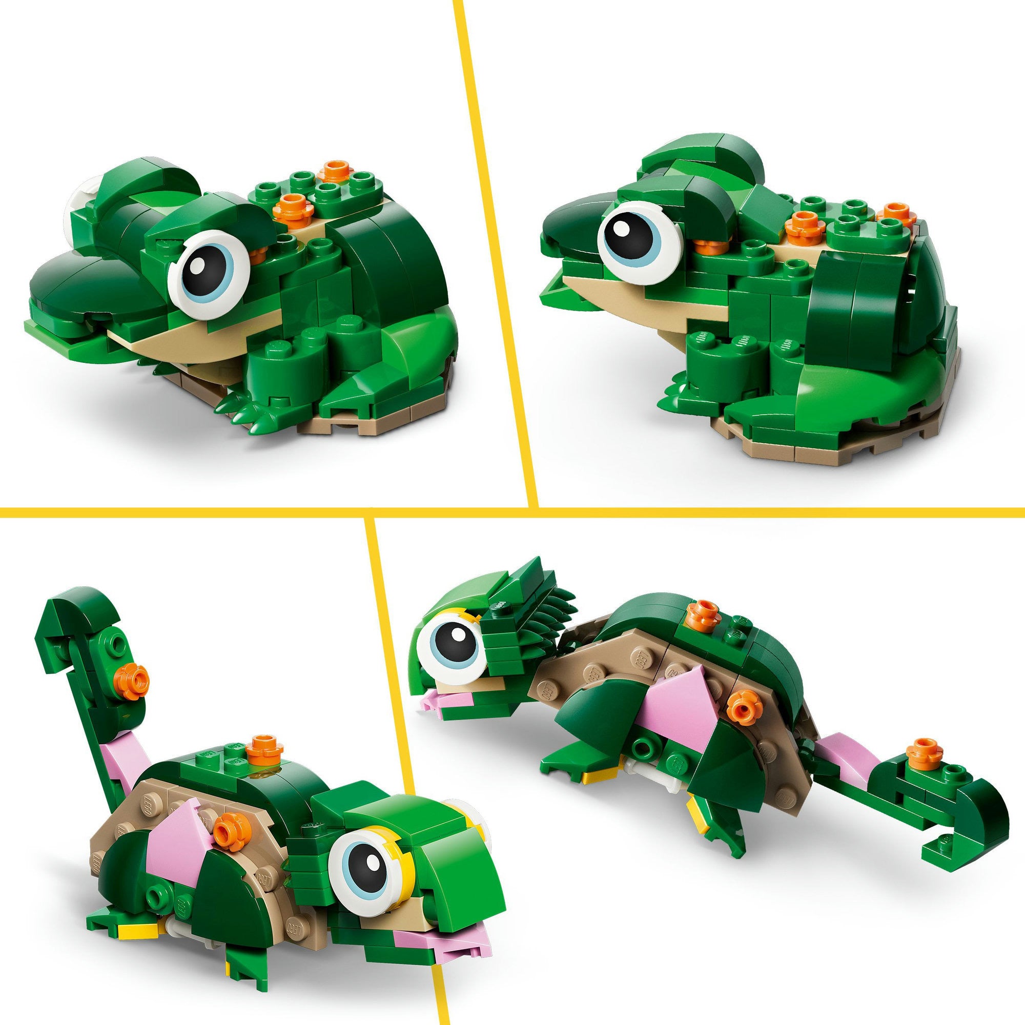 Lego creator 31377 schildpad met waterlelie