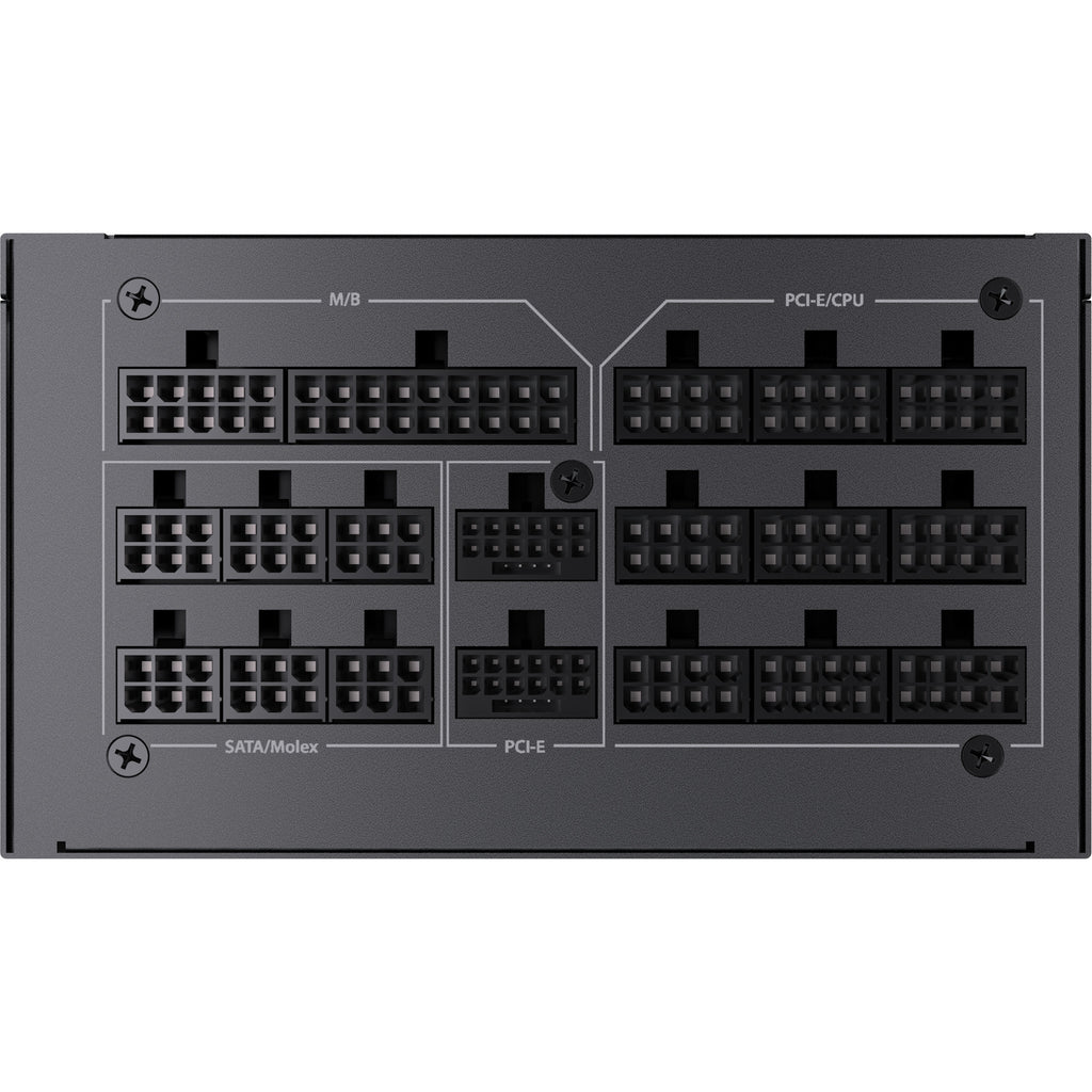 Antec signature 2200 platinum atx3.1 modulaire 2200 watt voeding (zwart, 2x 12v-2x6, 6x pcie)