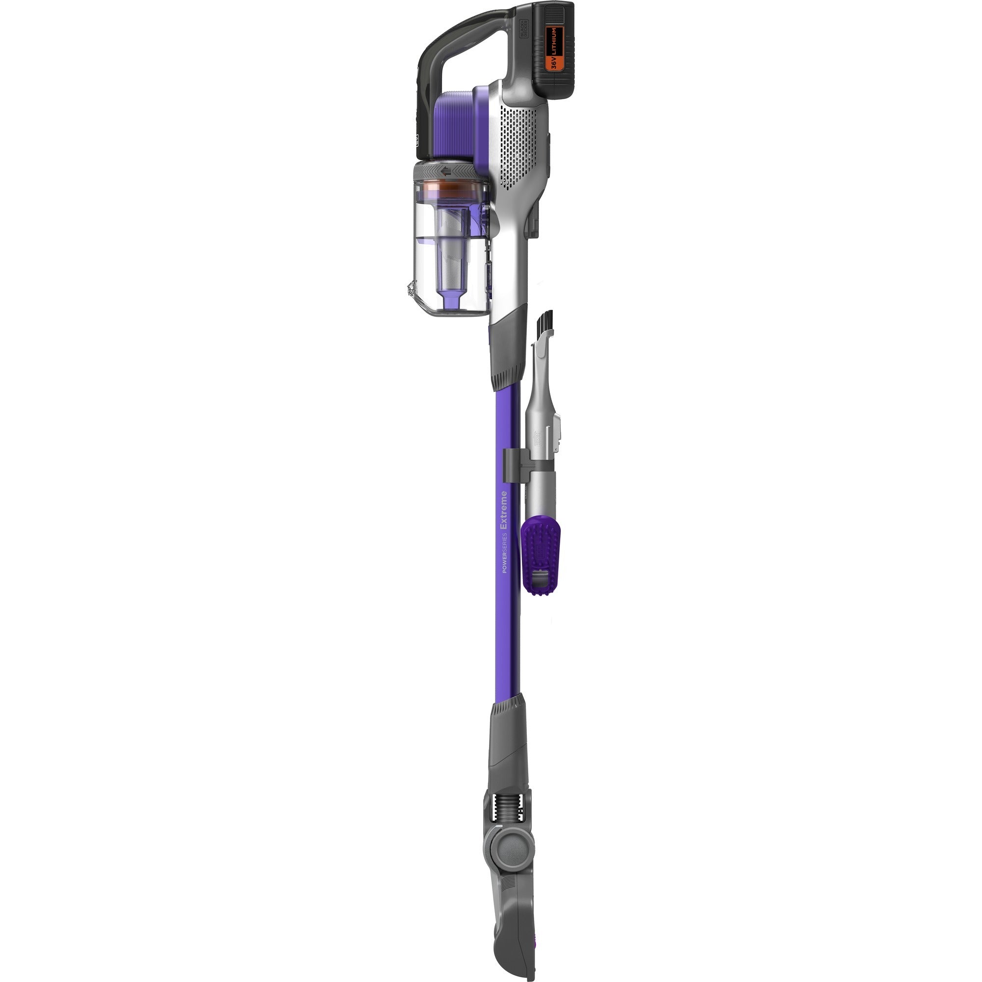 Black+decker 36v 4-in-1 powerseries extreme pet steelstofzuiger (paars)