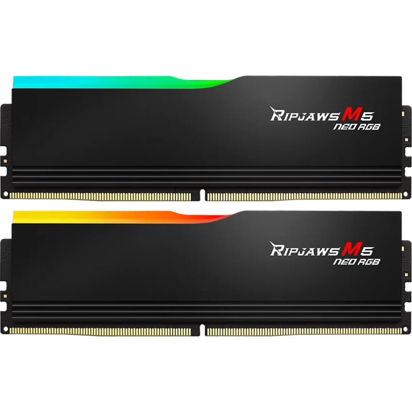 G.skill 64 gb ddr5-6000 (2x 32 gb) kit werkgeheugen (zwart, ripjaws m5 neo, amd expo)