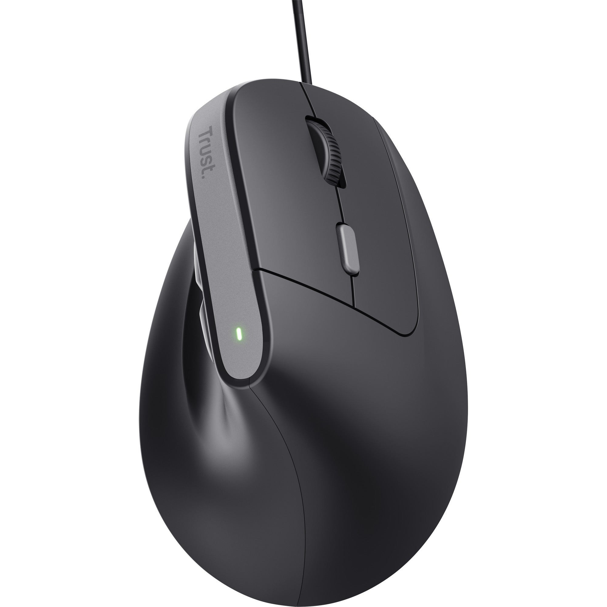 Trust bayo ii bedrade ergonomische muis (zwart, 800 dpi - 2400 dpi)
