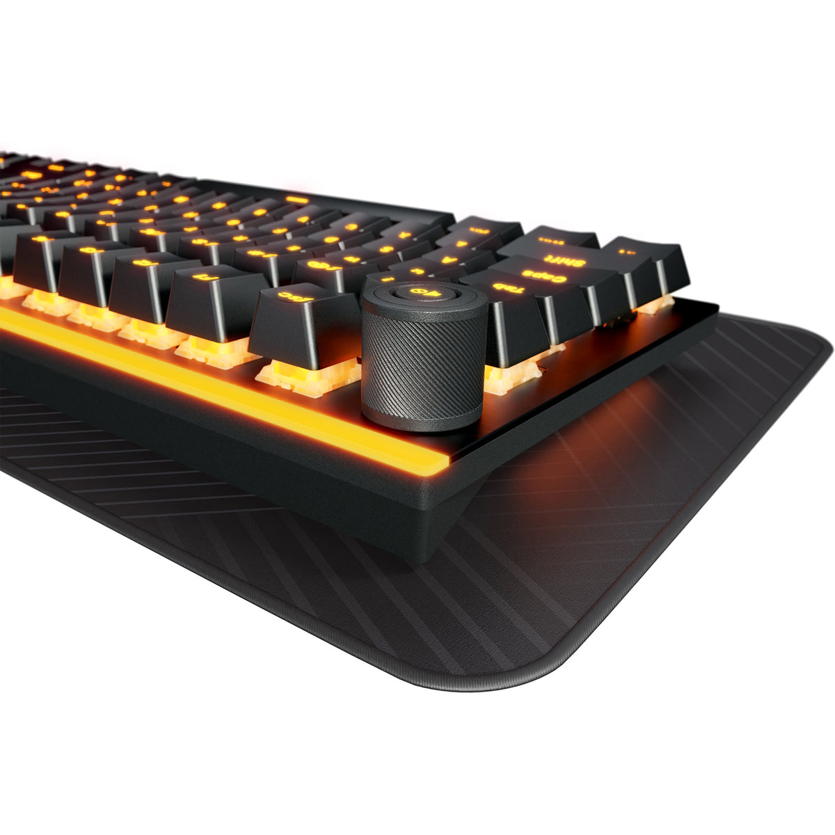 Be quiet! light mount tkl rgb mechanisch gaming toetsenbord (zwart, us lay-out (qwerty), silent v2 linear, 80% (tkl))