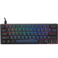 Ducky one 3 pro mini rgb mechanisch gaming toetsenbord (zwart, us lay-out (qwerty), cherry mx2a speed silver, 60%, rgb led, double-shot pbt, quack mechanics, hot swap)