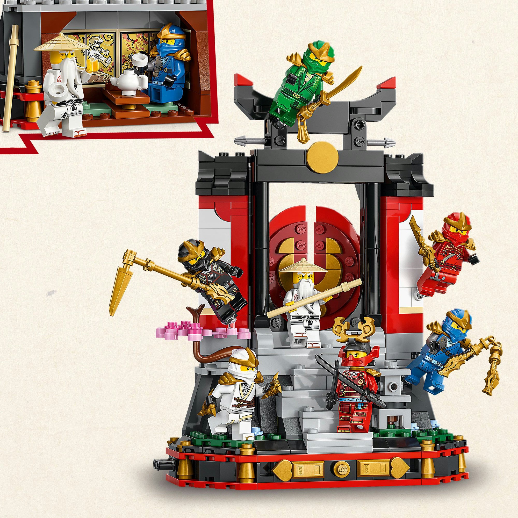 LEGO Ninjago 71866 15. Jubiläums-Display mit Ninja-Figuren