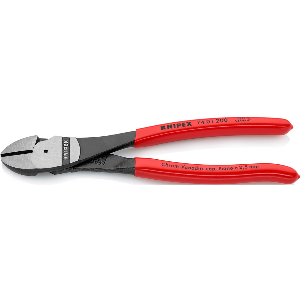 Knipex 74 01 200 kracht-zijsnijtang gepolijst kunststof 200mm