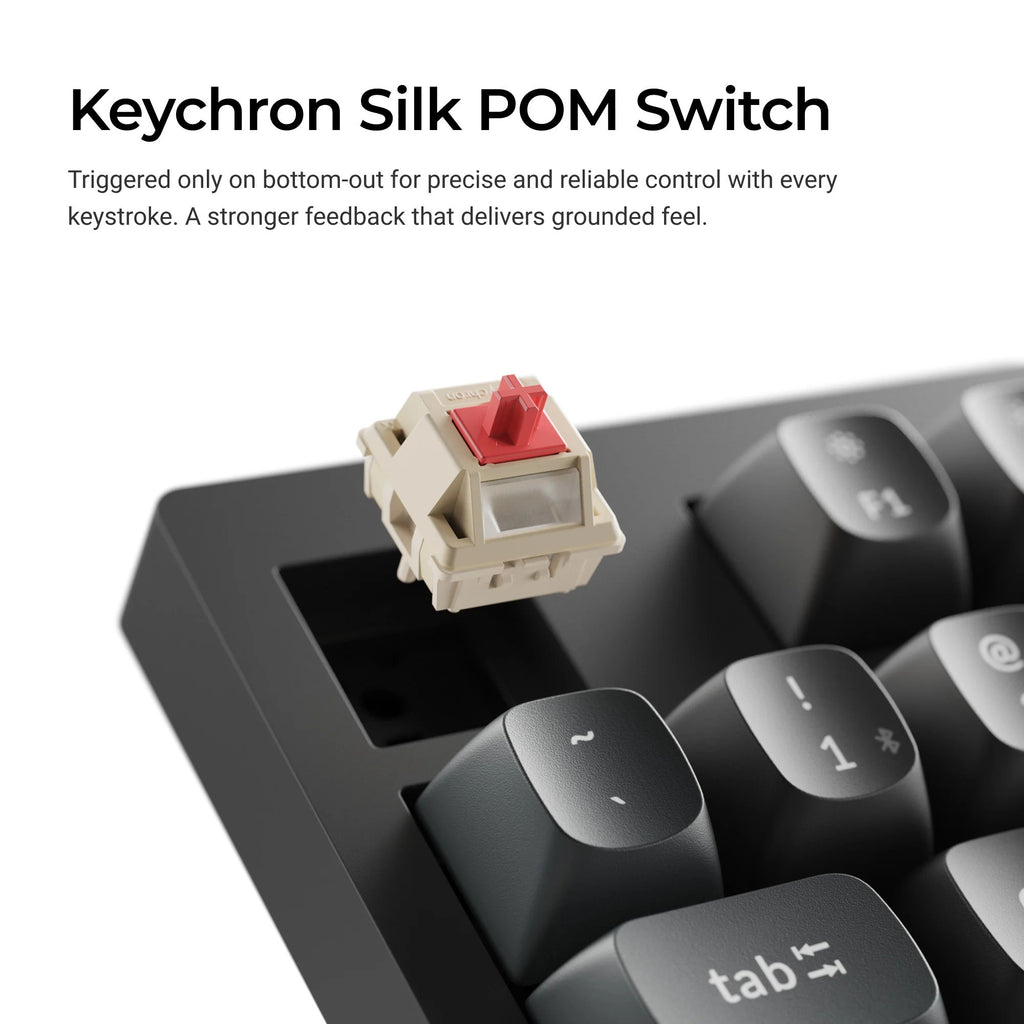 Keychron v5 ultra 8k wireless custom mechanical keyboard (zwart, us lay-out (qwerty), silk pom banana, 96%, rgb, hot swap, 2.4 ghz | bluetooth 5.3 | usb-c)