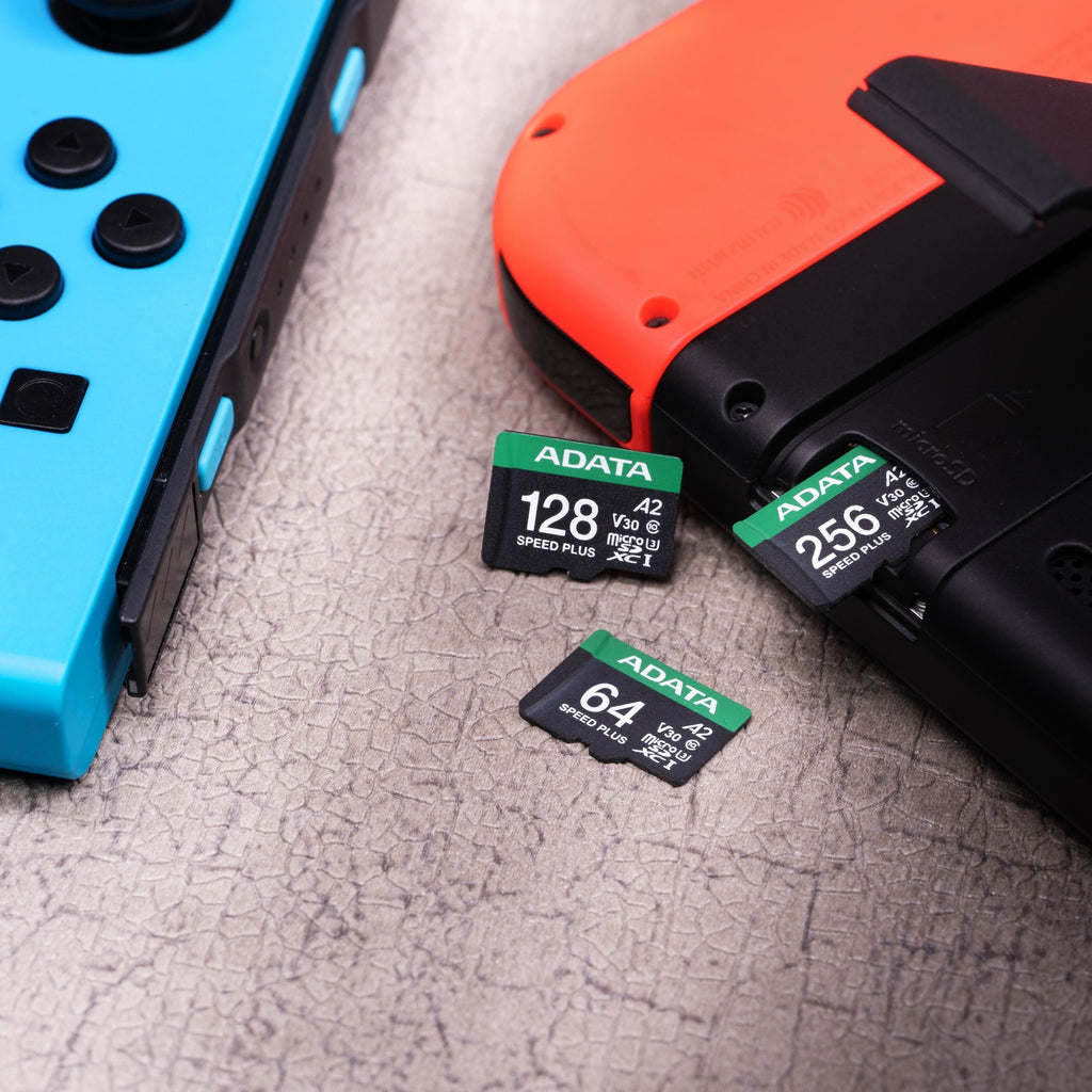 Adata speed plus microsdxc 256 gb geheugenkaart (uhs-i u3, class 10, v30, a2)