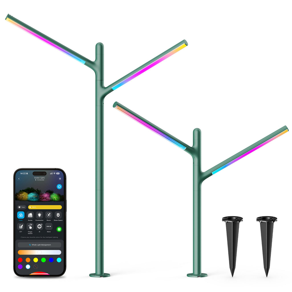 Govee outdoor garden lights - 2-pack sfeerverlichting (2,4ghz-wifi + bluetooth)