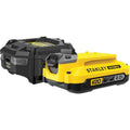 Stanley fatmax 18v startset 1x 2,0ah accu + lader v20 oplaadstation (zwart geel)