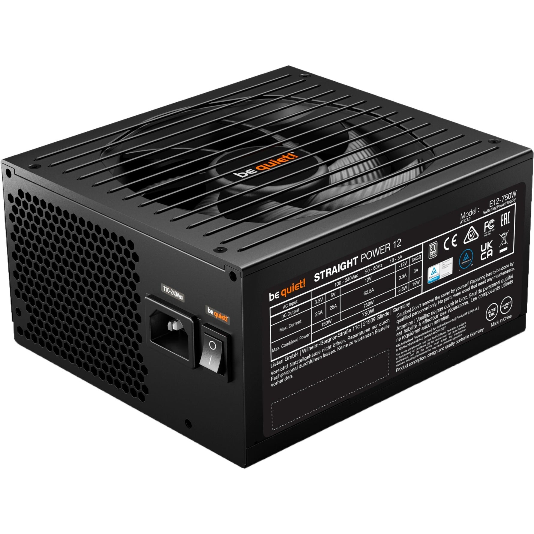 Be quiet! straight 12 platinum 750w