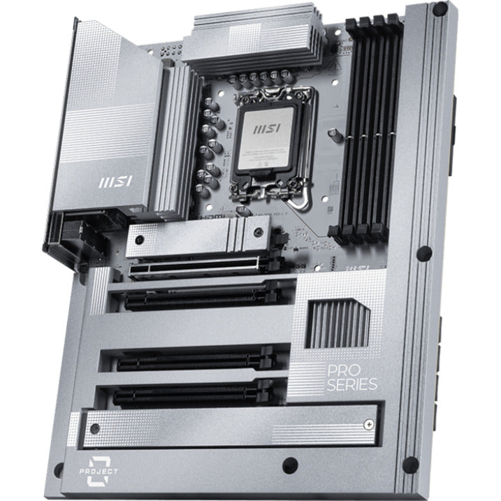 Msi pro z890-s wifi pz socket 1851 moederbord (wit zilver, 2.5gb-lan, wi-fi 7, bt, sound, atx)