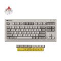 Keychron r3-m1 qmk wireless mechanical keyboard (grijs, us lay-out (qwerty), super red, 80% (tkl), rgb, cherry pbt, hot swap, 2.4 ghz bluetooth 5.3 usb-c)
