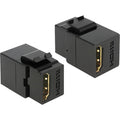Delock keystone module hdmi female > hdmi female (zwart)