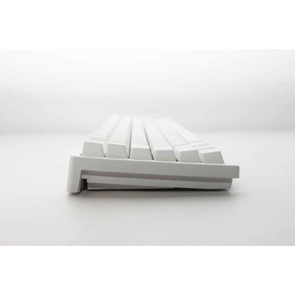Ducky zero 6108 pure white, gaming toetsenbord (wit, us lay-out, cherry mx2a brown, rgb leds, double-shot pbt, hot swap, 2.4ghz | bluetooth | usb-c)
