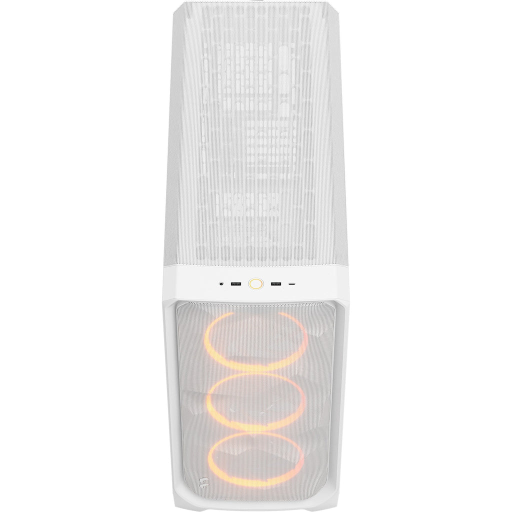 Fractal design meshify 3 xl rgb big tower behuizing (wit | 2x usb-a | 1x usb-c | rgb | tempered glass)