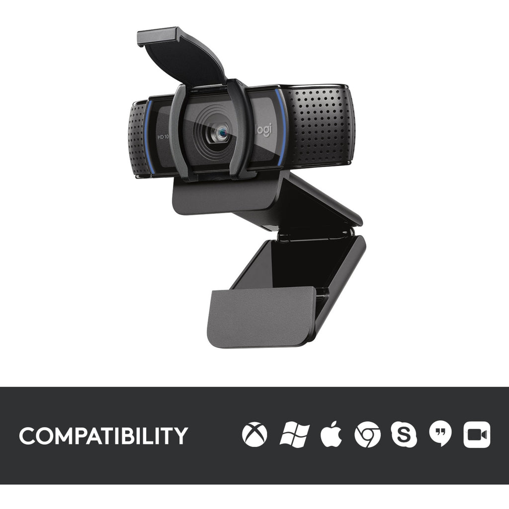 Logitech c920s pro hd webcam (zwart)