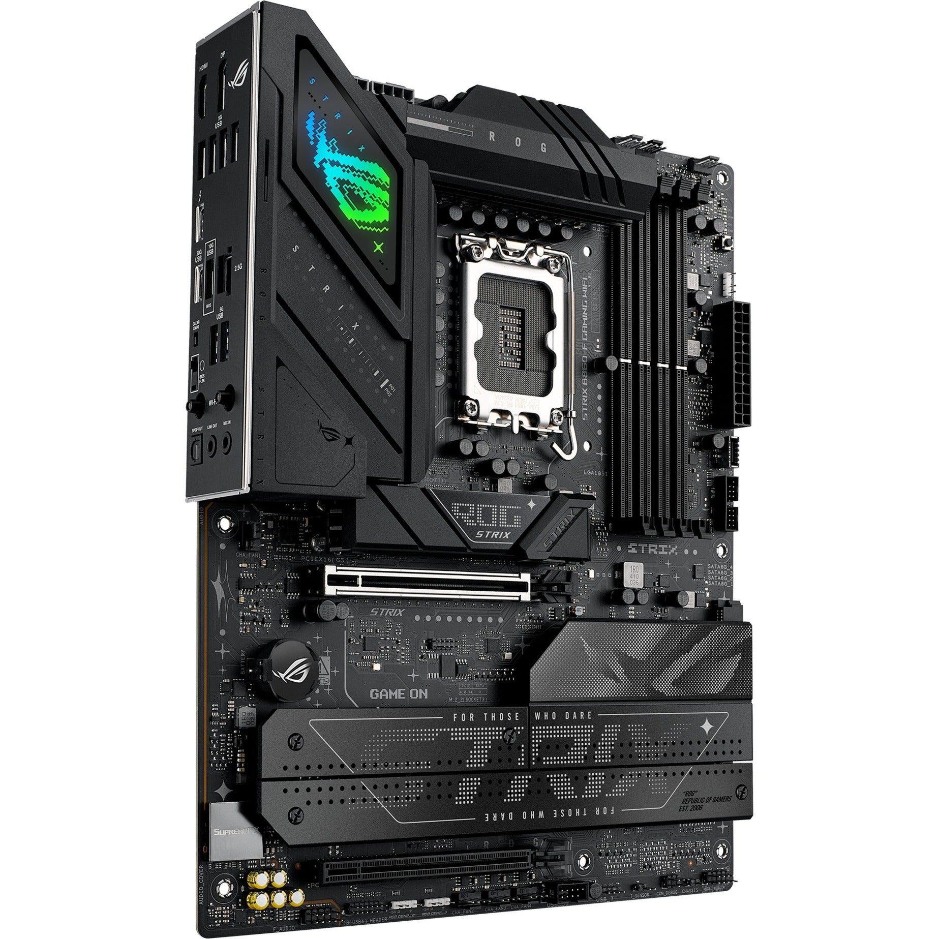 Asus rog strix b860-f gaming wifi socket 1851 moederbord (raid, 2.5 gb-lan, wi-fi 7, bt, sound, atx)