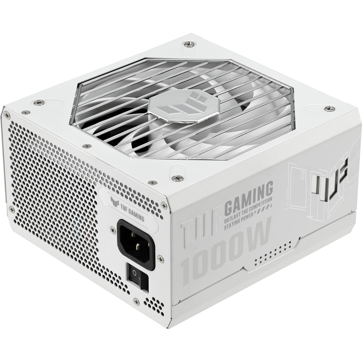 Asus tuf gaming gold white edition modulaire 1000 watt voeding (wit, 1x 12v-2x6, 4x pcie)