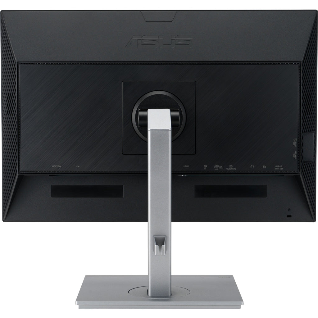 Asus proart display pa248cnv 24 monitor (zwart zilver, 75 hz, hdmi, displayport, usb, lan, audio)