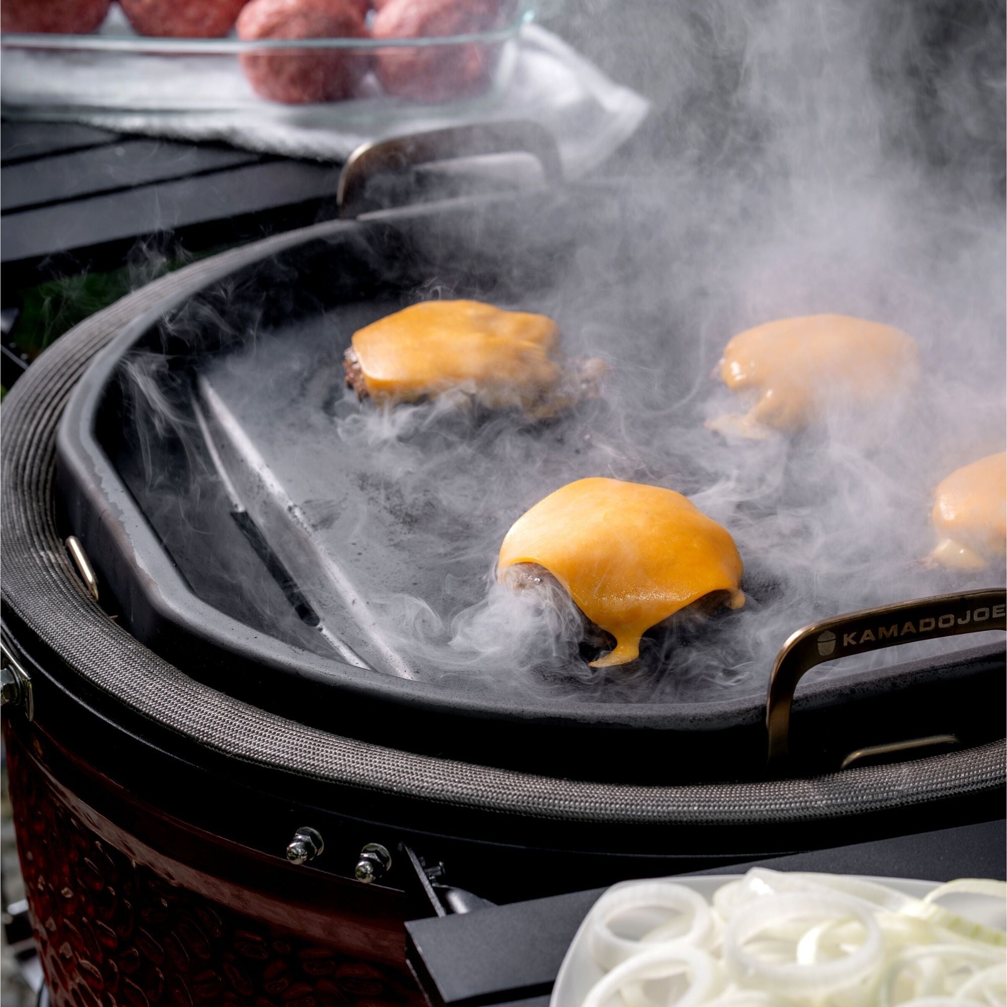Kamado joe karbon steel griddle grillplaat