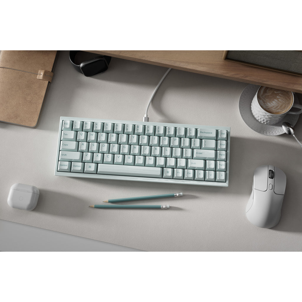 Keychron q16 he 8k magnetic switch keyboard (lichtgroen, us lay-out (qwerty), ultra-fast lime, 65%, rgb, hot swap, 8k)
