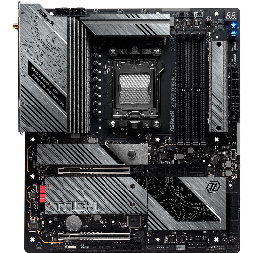 Asrock x870e taichi lite socket am5 moederbord (raid, 5 gb-lan, wi-fi 7, bt, e-atx)