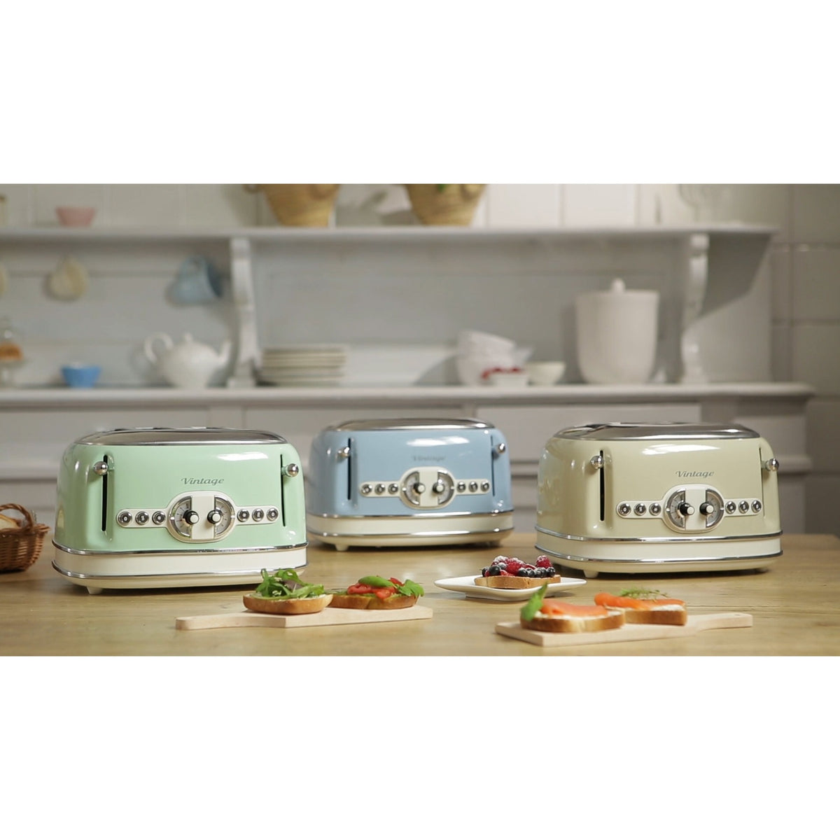 Ariete vintage broodrooster 0156 04 (lichtgroen)