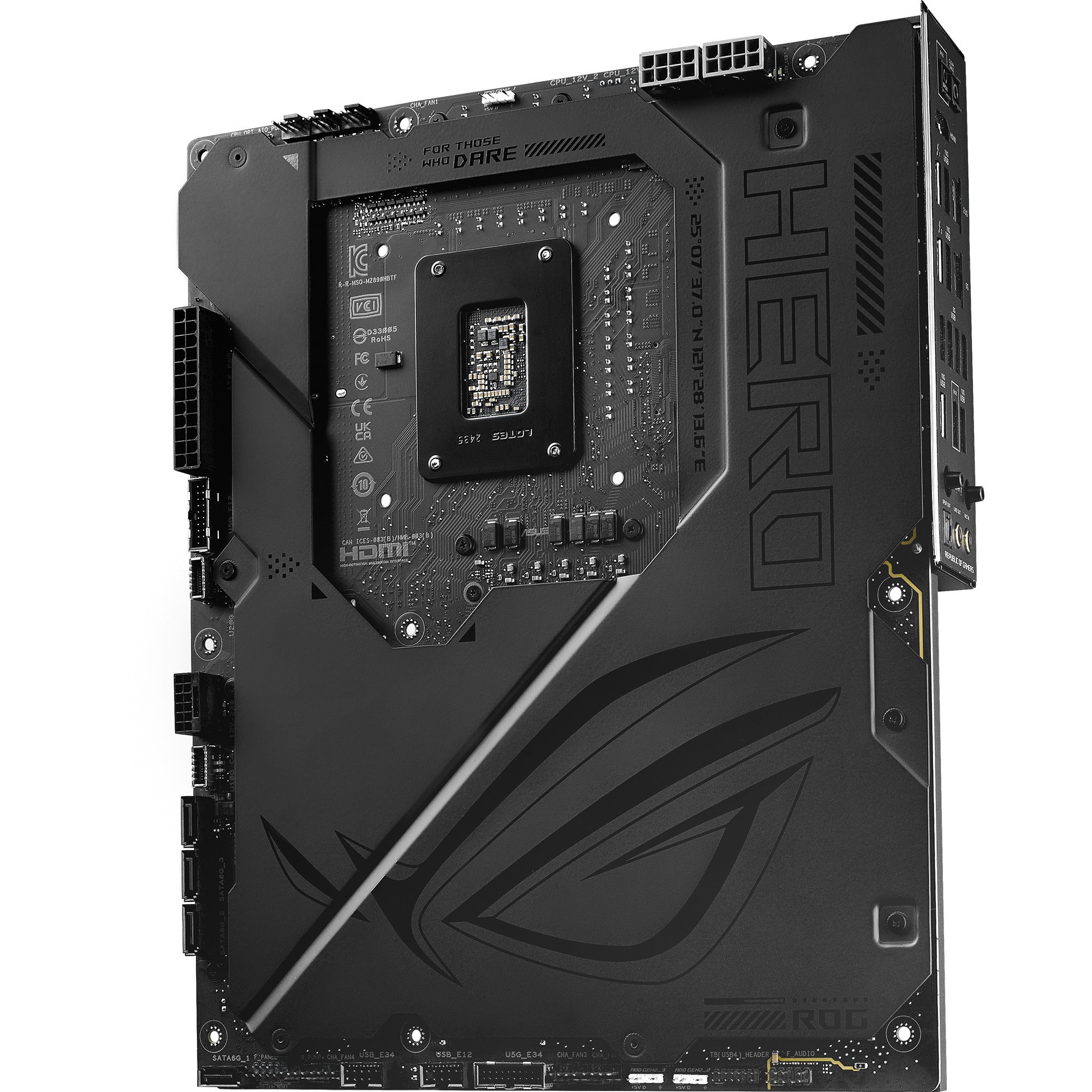 Asus rog maximus z890 hero btf socket 1851 moederbord (zwart, raid, 5 gb-lan, wi-fi 7, bt, sound, atx)