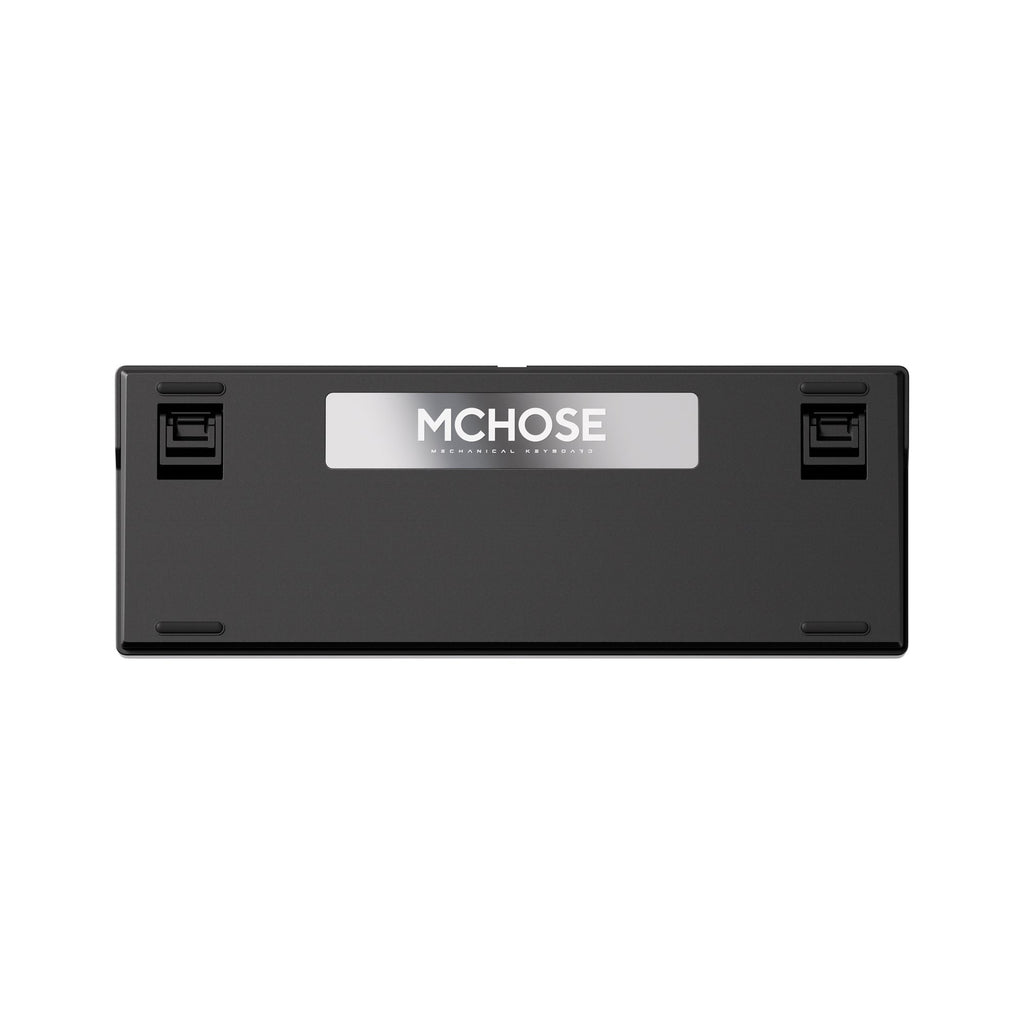 Mchose g98 pro black pink flame orange wireless tri-mode custom mechanical rgb gaming toetsenbord (zwart, us lay-out (qwerty), ttc flame orange, rgb, hot swap, side engraved pbt, draadloos | bluetooth | usb-c)