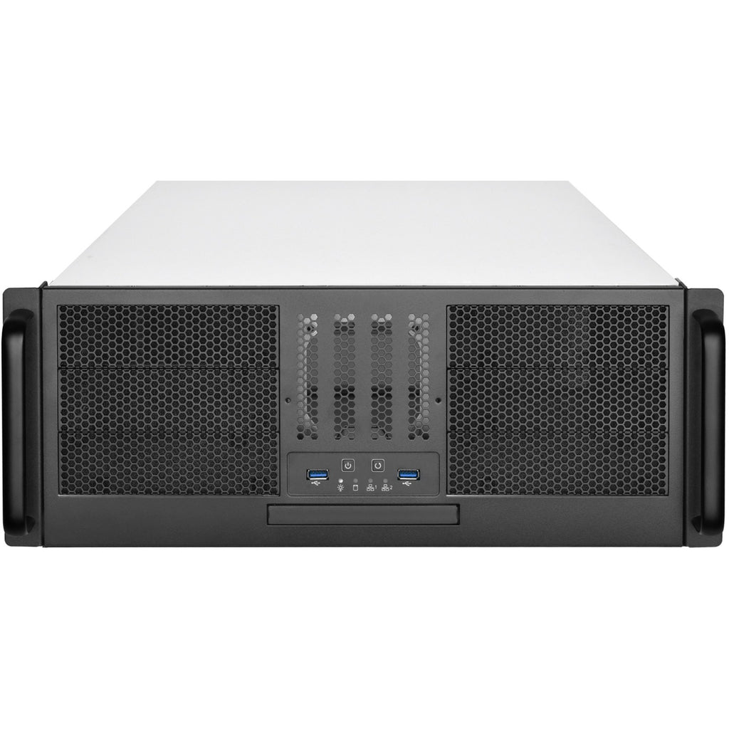 Silverstone rm41-506 rack behuizing (zwart | 2x usb-a 3.2 (5 gbit s))