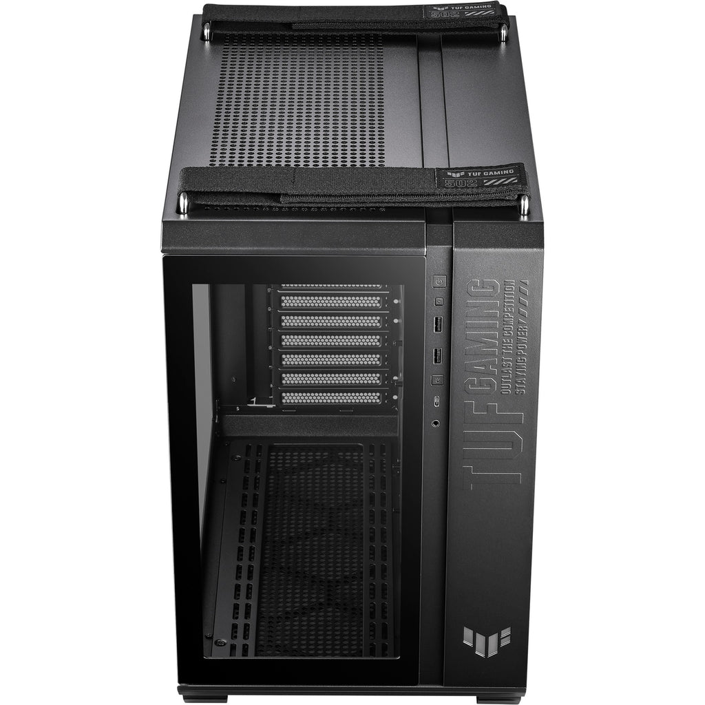 Asus tuf gaming gt502 plus midi tower behuizing (zwart | 2x usb-a | 1x usb-c | tempered glass)