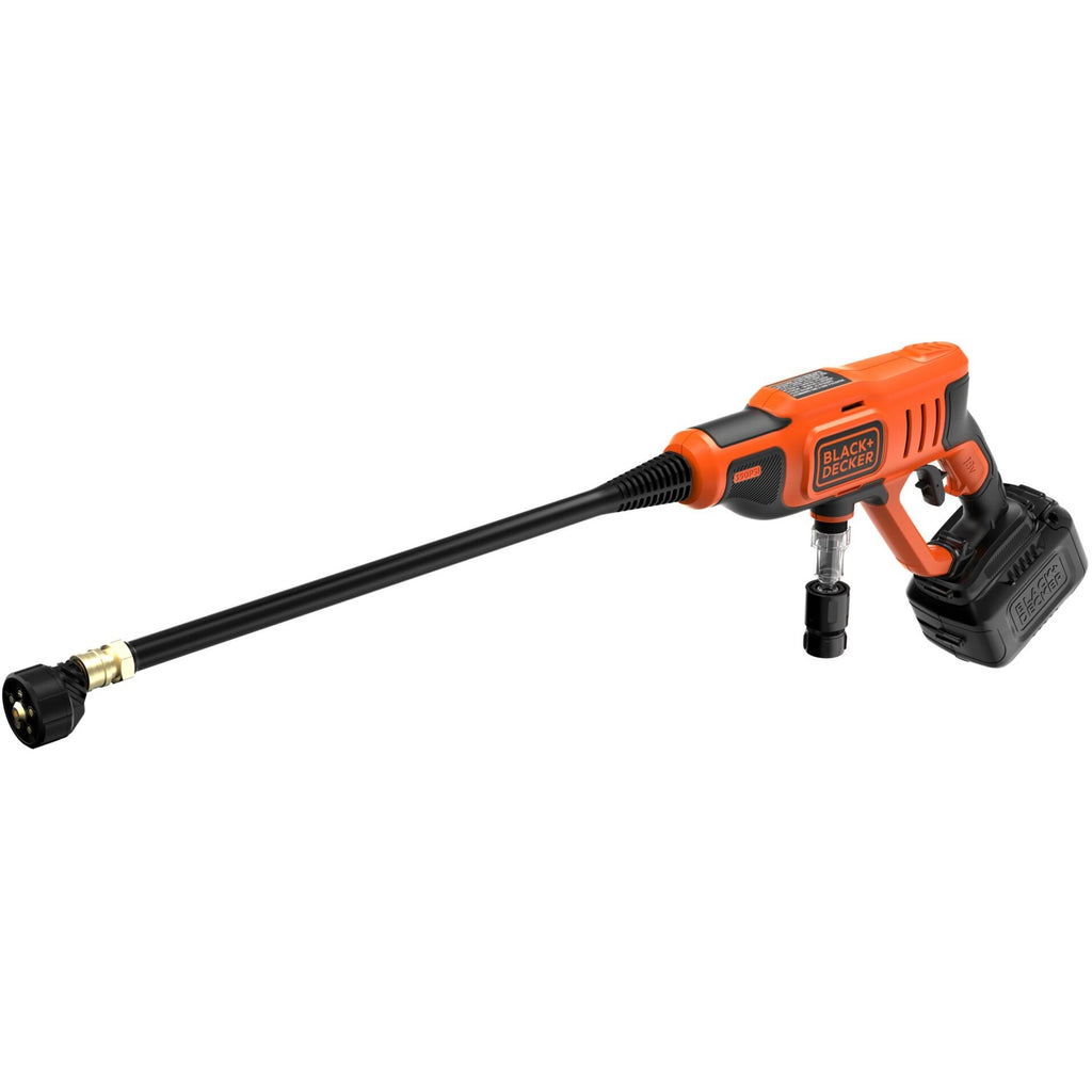 Black+decker bcpc18d1-qw 18v hogedrukreiniger (oranje zwart, 18v 2.0ah accu en oplader inbegrepen)